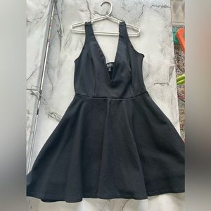 Black dress with short